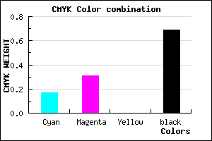 #41364E color CMYK mixer