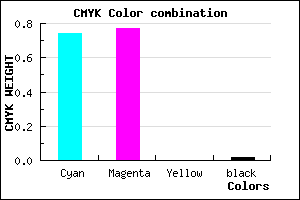 #413AFA color CMYK mixer