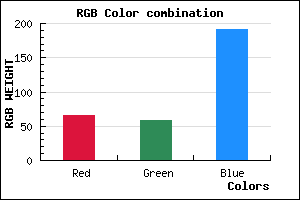 rgb background color #413BBF mixer