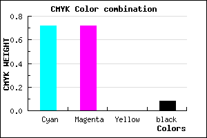 #4141EB color CMYK mixer