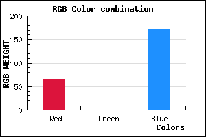 rgb background color #4200AC mixer