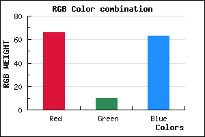 rgb background color #420A3F mixer