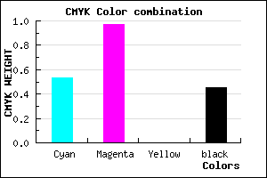 #42048D color CMYK mixer
