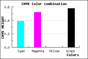 #42346C color CMYK mixer