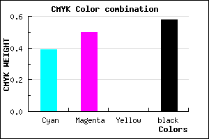 #42366C color CMYK mixer