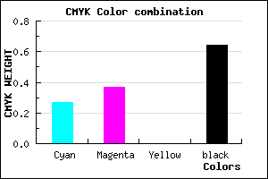 #42395B color CMYK mixer