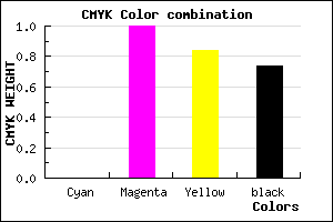 #43000B color CMYK mixer