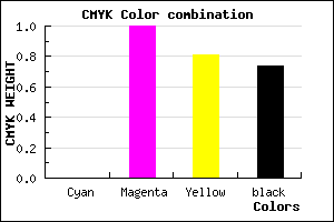 #43000D color CMYK mixer