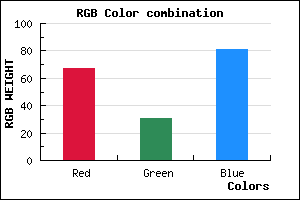 rgb background color #431F51 mixer
