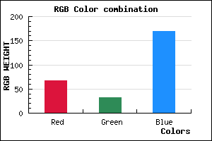 rgb background color #4320AA mixer