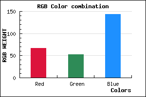 rgb background color #43358F mixer