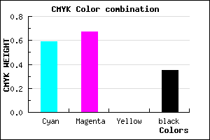 #4336A5 color CMYK mixer
