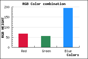 rgb background color #4338C2 mixer