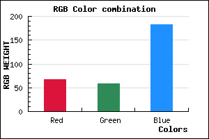 rgb background color #433AB6 mixer