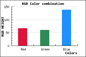 rgb background color #433C8A mixer