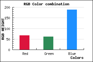 rgb background color #433DBD mixer