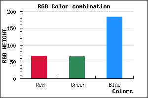 rgb background color #4342B8 mixer