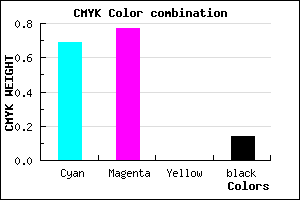 #4432DC color CMYK mixer
