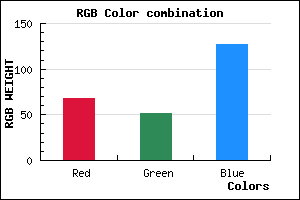 rgb background color #44337F mixer