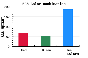 rgb background color #4436BB mixer
