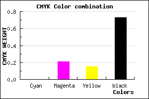 #44363A color CMYK mixer