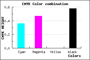 #44386A color CMYK mixer