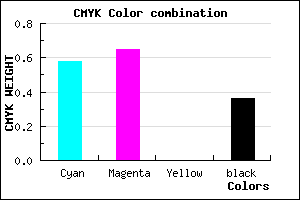 #4439A3 color CMYK mixer