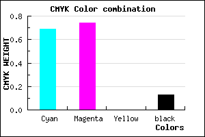 #443ADE color CMYK mixer