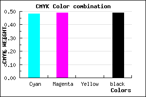 #444383 color CMYK mixer