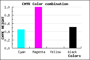 #45007D color CMYK mixer