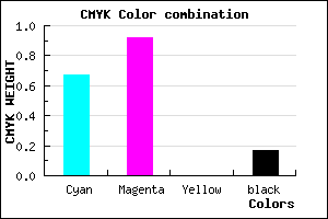 #4510D4 color CMYK mixer