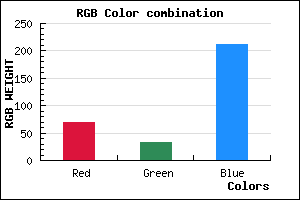 rgb background color #4521D3 mixer