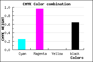 #45045C color CMYK mixer