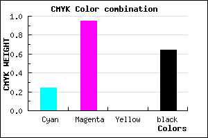 #45055B color CMYK mixer