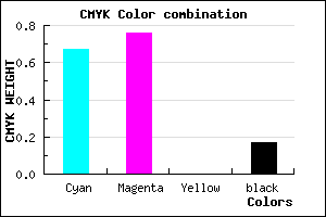 #4533D3 color CMYK mixer