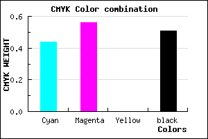 #45367C color CMYK mixer