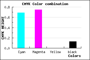 #4537DD color CMYK mixer