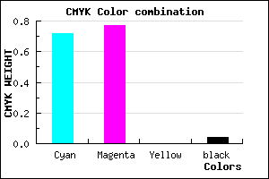 #4538F4 color CMYK mixer