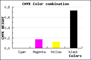 #45393D color CMYK mixer