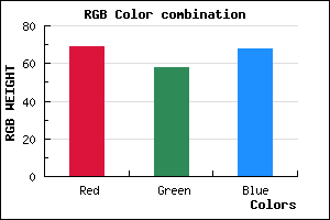 rgb background color #453A44 mixer