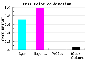 #4506F0 color CMYK mixer