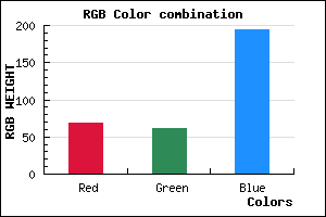 rgb background color #453EC2 mixer