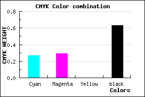 #45435F color CMYK mixer