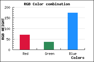 rgb background color #4624AE mixer