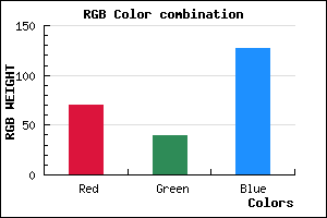 rgb background color #46277F mixer
