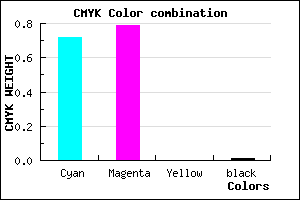 #4636FC color CMYK mixer