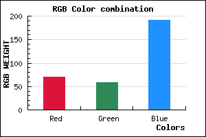 rgb background color #463BBF mixer