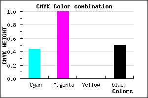 #47007F color CMYK mixer