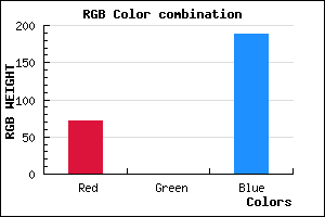 rgb background color #4700BC mixer