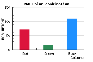 rgb background color #470F6D mixer
